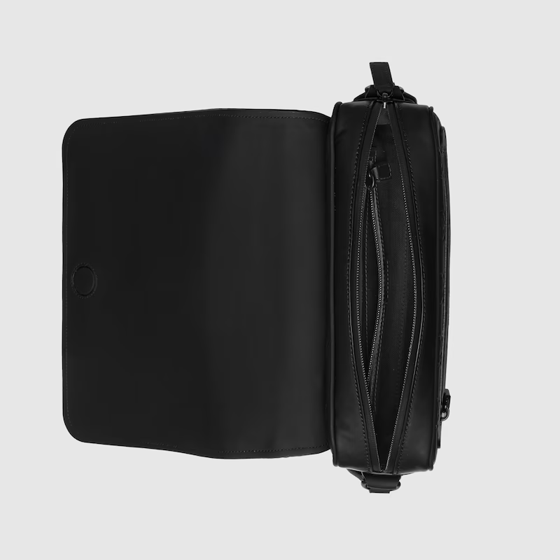 GG RUBBER-EFFECT CROSSBODY BAG